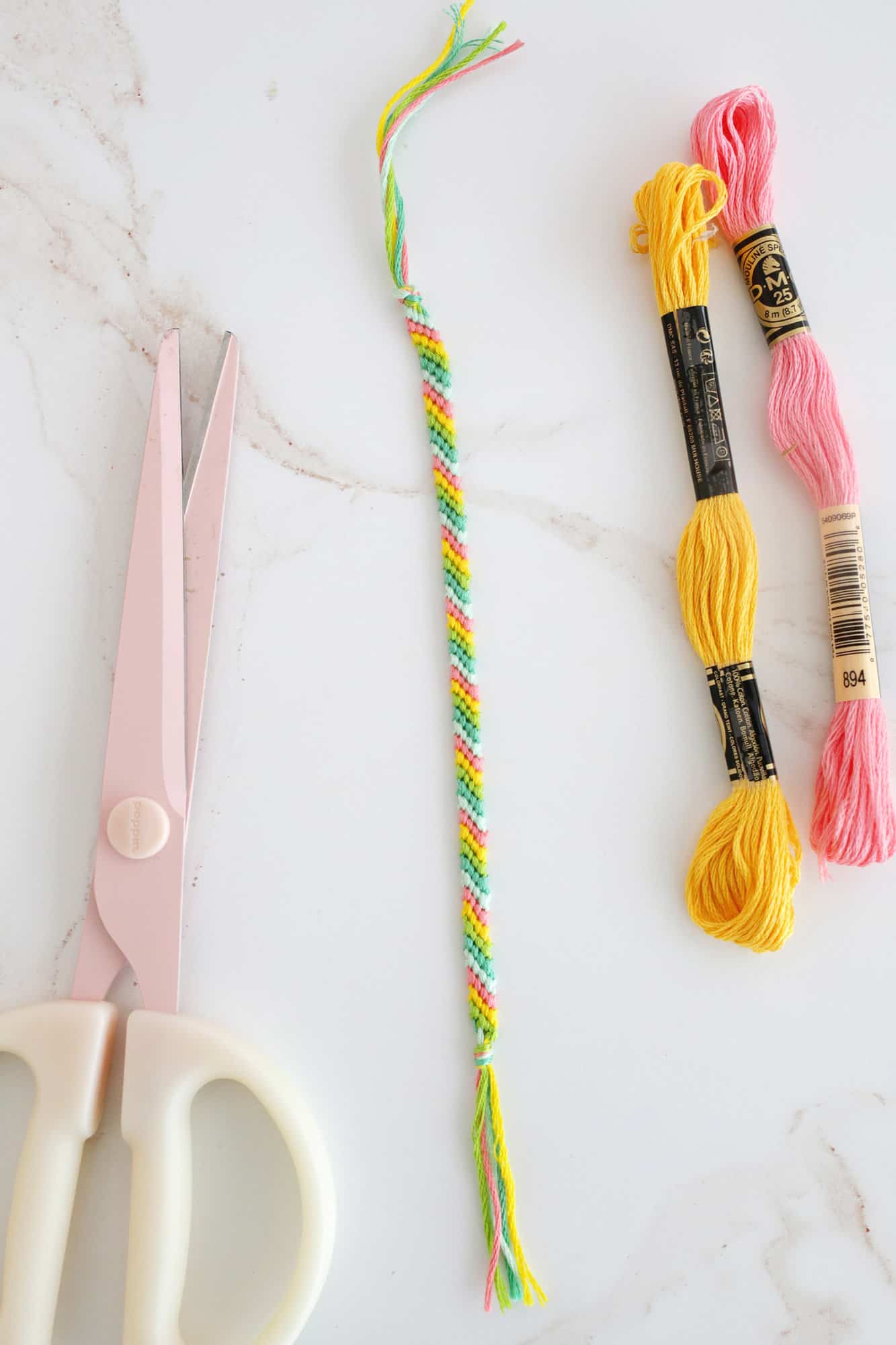 candy stripe friendship bracelet