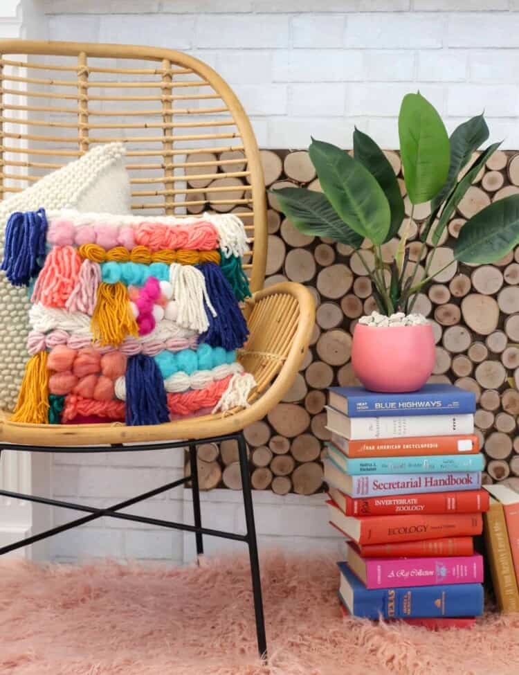 How to Make a Faux Woven Pillow