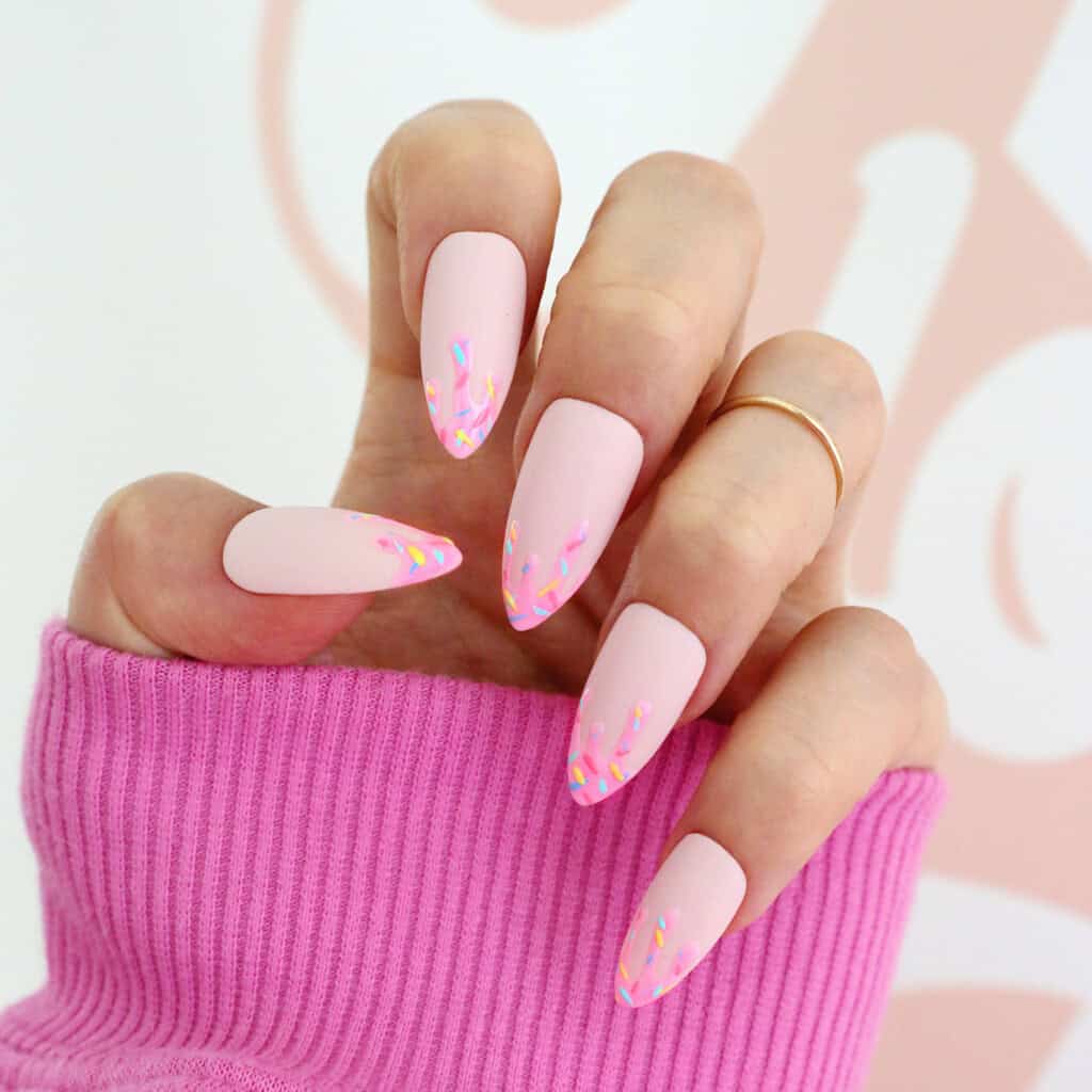 sprinkle ice cream nails