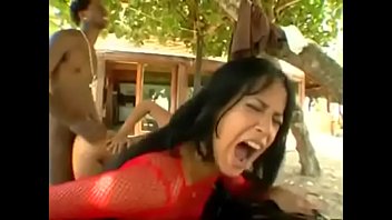 Group Brazilian anal sex on the street